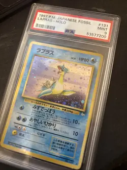 [PSA 9] 1997 HOLO SWIRL LAPRAS #131 POKEMON TCG JAPANESE JPN JP PM MINT VINTAGE - Image 3