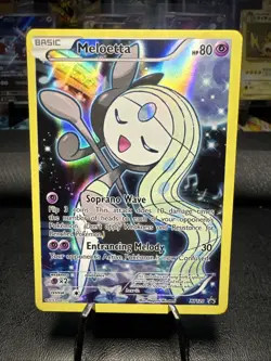 Pokemon Meloetta XY120 Black Star Promo Full Art Holo Foil - Image 1