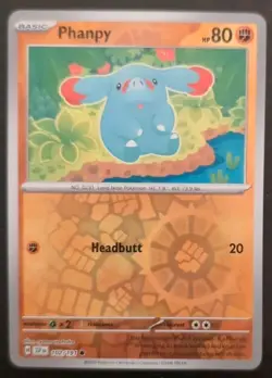 Phanpy 102/191 Reverse Holo Common Pokemon TCG: Surging Sparks Near Mint - Image 1