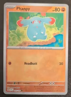 Phanpy 102/191 Reverse Holo Common Pokemon TCG: Surging Sparks Near Mint - Image 3