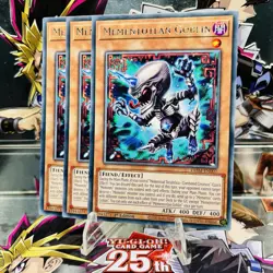 3x Yugioh Playset Mementotlan Goblin VASM-EN007 Rare 1st Ed Near Mint - Image 1