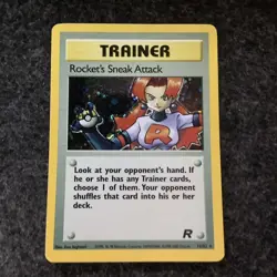 Pokemon Team Rocket TCG Rocket's Sneak Attack Holo Card 16/82 - Image 1