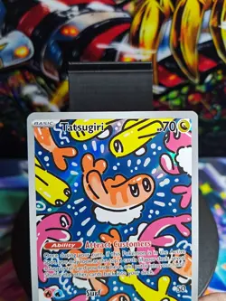 Tatsugiri 186/167 Illustration Rare Twilight Masquerade Pokemon Card NM - Image 4