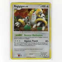 Pokemon TCG Regigigas 037/146 DP Legends Awakened Holo Rare Card EN-DMG 2008 - Image 1