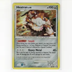 Pokemon TCG Heatran 30/146 DPP Legends Awakened Holo Rare Card EN-DMG 2008 - Image 1