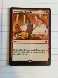 Rolling Earthquake From the Vault: Annihilation Foil Magic the Gathering Card - Image 1