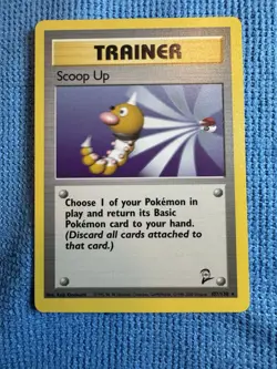 Scoop Up 107/130 Rare Non-Holo Base 2 Set Pokemon Trainer Card NM - Image 1