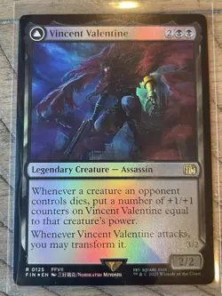 Vincent Valentine Legendary Creature Assassin Card 125 Foil - Image 1