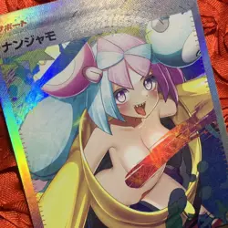 Iono Trainer HOTTIE SILVER Goddess Waifu Anime Girl ACG Holo Card Solo Baddie - Image 5