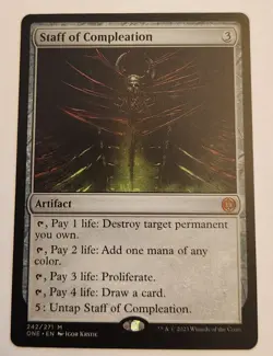 Staff of Compleation ONE #242 Mythic Regular NM+ - Image 1