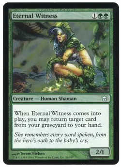 Eternal Witness (Foil) 86/165 Fifth Dawn 2004 (5DN) Lightly Played LP MTG Magic - Image 1