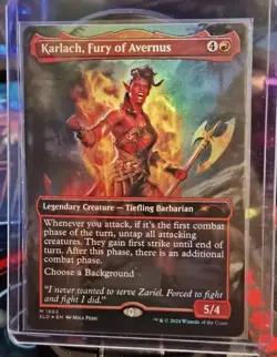 Karlach, Fury of Avernus (Rainbow Foil) Secret Lair Drop Foil 1820 MTG NM - Image 1