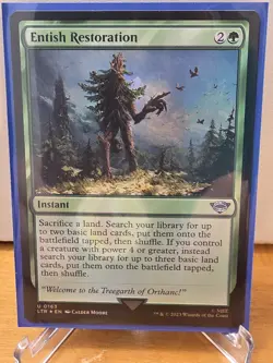MTG Entish Restoration #0163 The Lord of the Rings FOIL Uncommon - Image 1