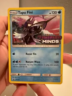 Tapu Fini SM203 Holo Promo Prerelease Staff Stamped Pokemon TCG NM 1224#230 - Image 1