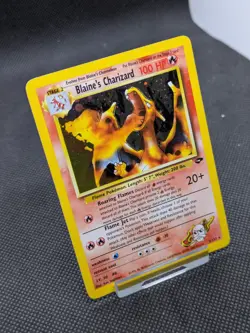 Blaine's Charizard 2/132 Gym Challenge Holo Pokemon WOTC LP EXCELLENT - Image 2