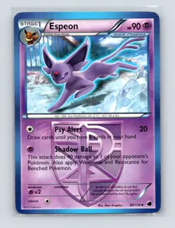 Pokemon TCG Espeon (Team Plasma) 48/116 Plasma Freeze Normal MP - Image 1