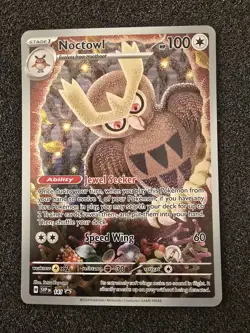 Noctowl 141 - SIR - NM - Stellar Crown ETB Promo - Pokemon TCG - Image 1