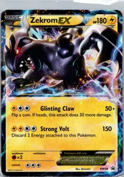 Pokemon TCG Zekrom-EX BW38/101 BW Black Star Promos Holo HP - Image 1