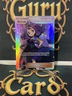 Acerola 142/147 Full Art Ultra Rare Sun & Moon: Burning Shadows Pokemon NM 2017 - Image 1