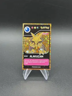 Pokemon Alakazam #065 Gold Foil Pokedex Black Edition 2024 Peru Us Seller - Image 1