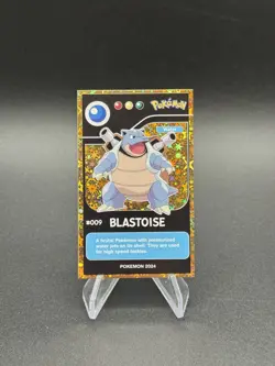 Pokemon Blastoise #009 Gold Foil Pokedex Black Edition 2024 Peru Us Seller - Image 1