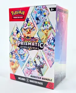 Pokemon TCG PRISMATIC EVOLUTIONS BOOSTER BUNDLE NEW SEALED Authentic 6 Packs - Image 1