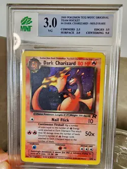 2000 POKEMON ROCKET #4 DARK CHARIZARD-HOLO PSA 3 - Image 4