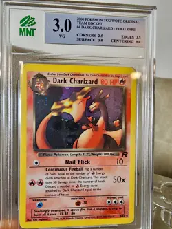 2000 POKEMON ROCKET #4 DARK CHARIZARD-HOLO PSA 3 - Image 5
