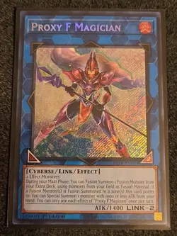 Yu-Gi-Oh! P roxy F Magician BLTR-EN094, Secret Rare, 1st Edition, NM - Image 1