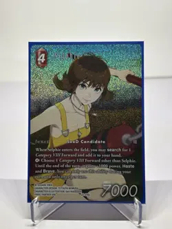 Selphie Fullart ✨foil✨ Final Fantasy Trading Card Game Hidden Hope Fftcg 22-010L - Image 1