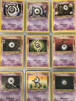 Unown Pokemon Card Lot Of 18 - 1 Holo - Image 2