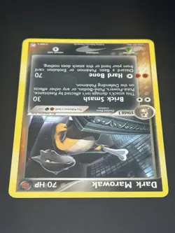 Pokemon Card - Dark Marowak EX Team Rocket Returns 7/109 Non Holo - Image 2