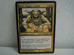 Wort, Boggart Auntie MAGIC MTG CCG lot Goblin Shaman Lorwyn HP +FREE Cards - Image 1