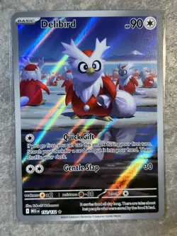 Delibird 152/132 Pokemon TCG Mega Evolution Holo Rare IR Card (Near Mint) NM 1 - Image 1