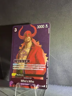 Who's.Who (Tournament Pack Vol. 3) [Winner] - One Piece Promotion Cards (OP-PR) - Image 2