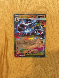 Mega Charizard Ex 013/094 Phantasmal Flames Pokemon Card - Image 1