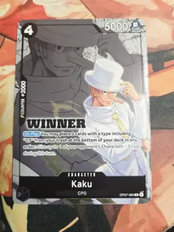 Kaku WINNER Pack 2025 Vol. 1 One Piece TCG OP07-080 Promo Promotion Card NM - Image 1