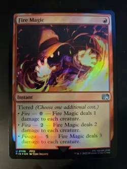 Fire Magic NM FOIL Final Fantasy MTG FREE SHIPPING - Image 1