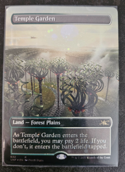 Temple Garden (Borderless) (Galaxy Foil) Unfinity Foil *Pack Fresh* - Image 2