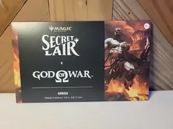 MTG God of War: Greek, Foil, New/Sealed, Secret Lair Drop (In Hand) - Image 1