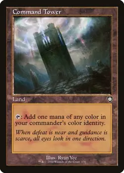 NM Retro Command Tower, MTG, Brothers' War Commander, Magic the Gathering, 178 - Image 1