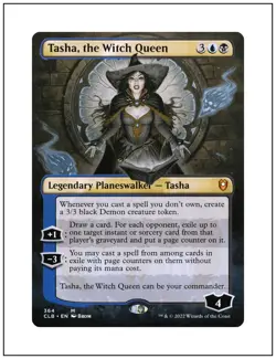 1x Tasha, the Witch Queen, Borderless Art, Magic the Gathering MTG NM - Image 1