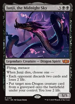 Junji, the Midnight Sky Commander: Tarkir: Dragonstorm NM MTG Non-Foil - Image 1