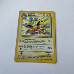 Pokemon Jungle Jolteon Holo Rare Card 4/64 Unlimited Edition - Image 1