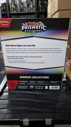 prismatic evolutions binder collection factory sealed pokemon - Image 5