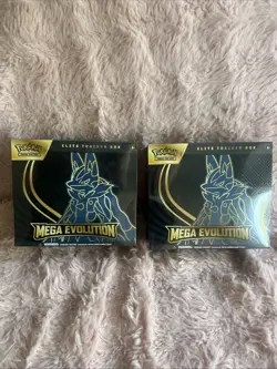 Pokemon TCG Mega Evolutions Elite Trainer Box Lucario Art New Sealed ETB Lot 2 - Image 1