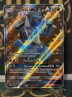 Lucario GX 122/131 Pokemon TCG Forbidden Light Sun & Moon NM - Image 2