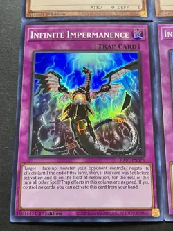3x Infinite Impermanence + 3x Droll & Lock Bird | Super Rares | YuGiOh! - Image 3