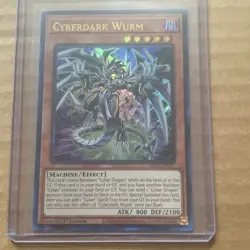 Yugioh! Cyberdark Wurm - ALIN-EN027 - Quarter Century Secret Rare - 1st Edition - Image 1