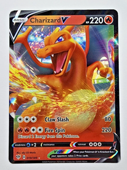 Charizard V 019/189 Holo Full Art 2020 Pokemon TCG Card Darkness Ablaze NM - Image 1